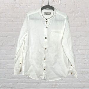 Zara Button-Down Waffle Shirt